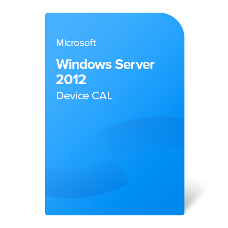 Microsoft Windows Server 2012 Device CAL, R18-04277 certificat electronic