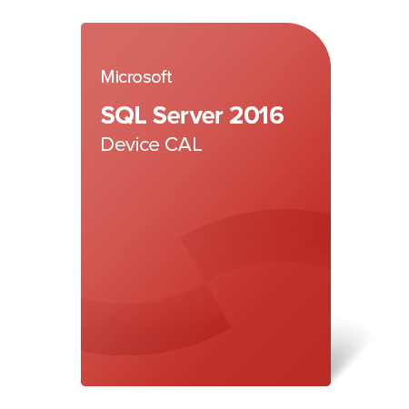 Microsoft SQL Server 2016 Device CAL, 359-06320 certificat electronic