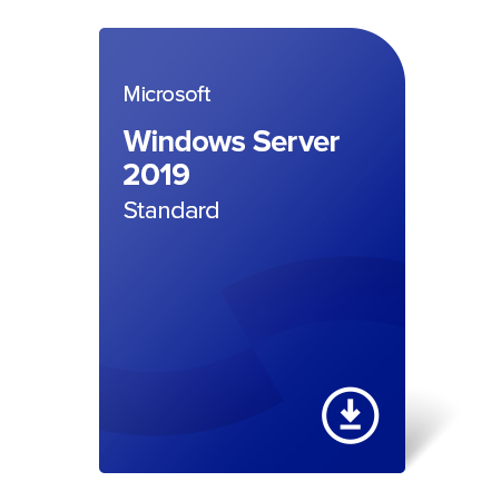 Microsoft Windows Server 2019 Standard (16 cores), 9EM-00652 certificat electronic