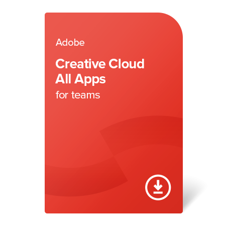 Adobe CC All Apps for teams PC/MAC Multi-Language, 1 year digital certificate