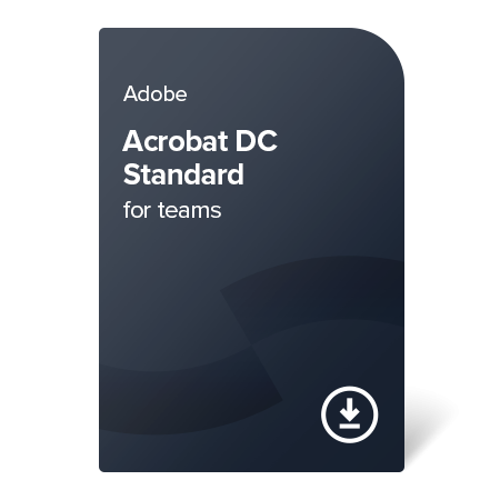 Adobe Acrobat DC Standard for teams (Multi-Language) – 1 an digital certificate