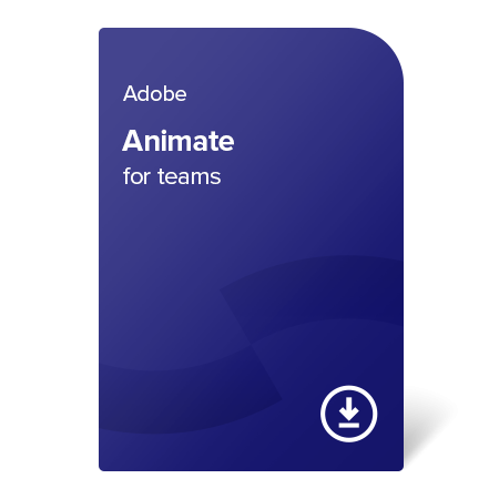 Adobe Animate for teams (EN) – 1 an digital certificate