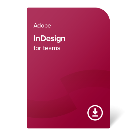 Adobe InDesign for teams (EN) – 1 an digital certificate