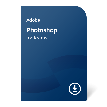 Adobe Photoshop for teams (EN) – 1 an digital certificate