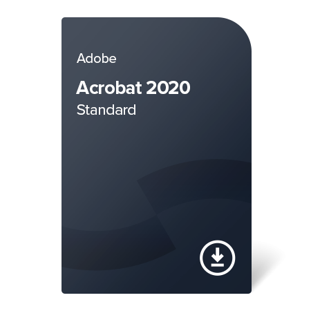 Adobe Acrobat 2020 Standard (EN) – proprietate perpetuă digital certificate