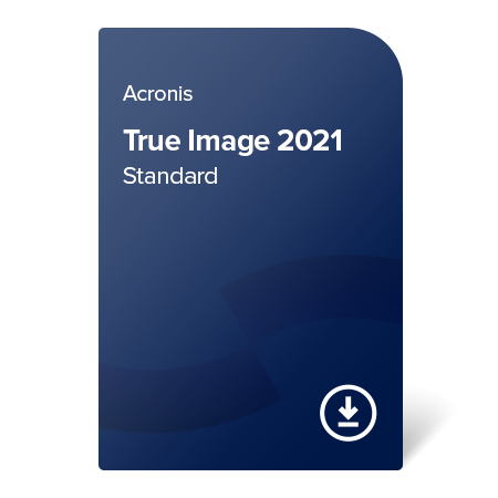 Acronis True Image 2021 Standard Pentru 1 dispozitiv, certificat electronic